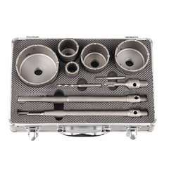 ЗУБР d 33, 68 мм, Alu кейс, набор коронок по бетону с оснасткой, Профессионал (29185-H2-10)