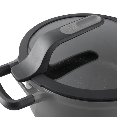 Сотейник с двумя ручками с крышкой 28см 4,6л Gem grey