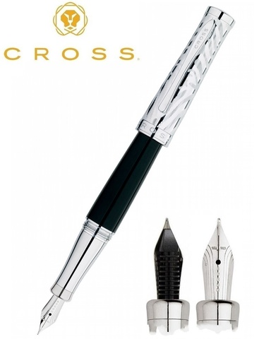 Ручка перьевая Cross Sauvage, Onyx/Zebra CT, F (AT0316-3FD)