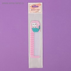 Расчёска фигурная «Кошка-русалка», 14,7 × 3,7 см
