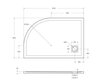 BelBagno TRAY-MR-UNO-RH-120/80-550-35-W-L-CR Поддон из искусственного мрамора в комплекте с сифоном с декоративной накладкой (хром)