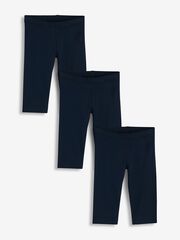 Легинсы укороченные для девочки Next 927-680, 3 шт., Темно-синий