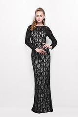Paulina 5188 Черное торжественное платье, расшитое пайетками и бисером, спина открытая, элегантный шлейф