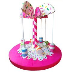 Детская карусель кокосовая пальма "Конфети" (d290см)