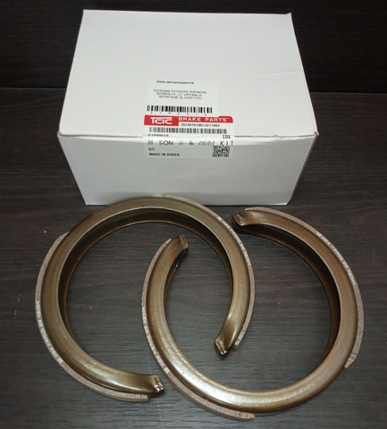 КОЛОДКИ РУЧНОГО ТОРМОЗА SONATA YF, LF, OPTIMA JF, SPORTAGE SL 2WD TCIC