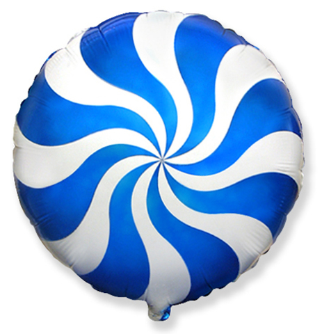 Фольгированный шар Леденец синий