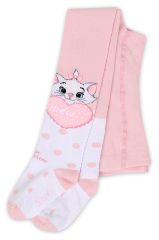 Нежно-розовые колготки с котенком RuSocks Disney