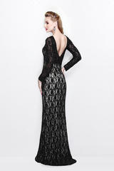 Paulina 5188 Черное торжественное платье, расшитое пайетками и бисером, спина открытая, элегантный шлейф
