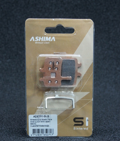 Колодки тормозные Ashima 0701-si Avid BB7 металлизированные