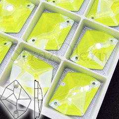 Стразы пришивные Cosmic Neon Yellow Shimmer желтые неоновые с блеском Шиммер