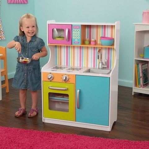 Деревянная игровая кухня KidKraft для девочек Делюкс Мини 53378_KE
