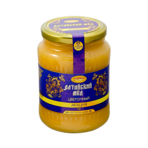 Акациевый алтайский мёд 1000 г