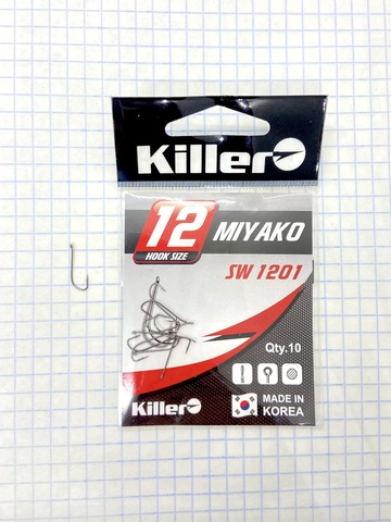 Крючок KILLER MIYAKO № 12 продажа от 10 шт.