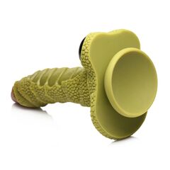 Фантазийный фаллоимитатор Swamp Monster Green Scaly Silicone Dildo - 23,9 см. - 