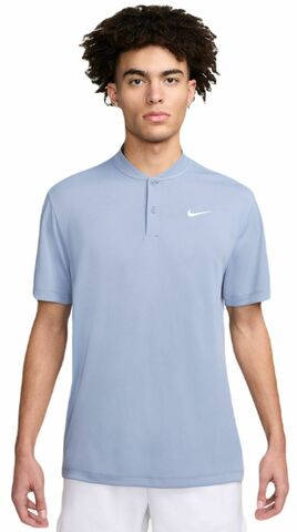 Теннисное поло Nike Court Dri-Fit Blade Solid Polo - ashen slate/white