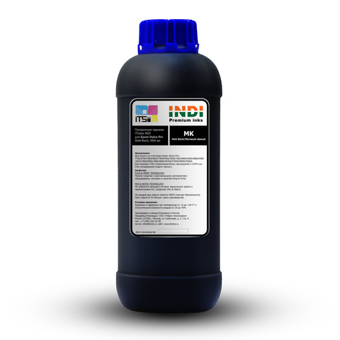Пигментные чернила INDI для Epson Matte Black 1000 мл