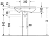 Раковина Duravit P3 Comforts 2331650000