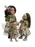 Платье с воротничком - На кукле. Одежда для кукол, пупсов и мягких игрушек.