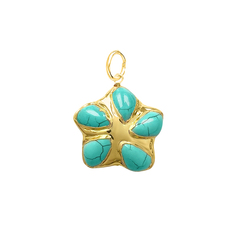 Подвеска Flower howlite