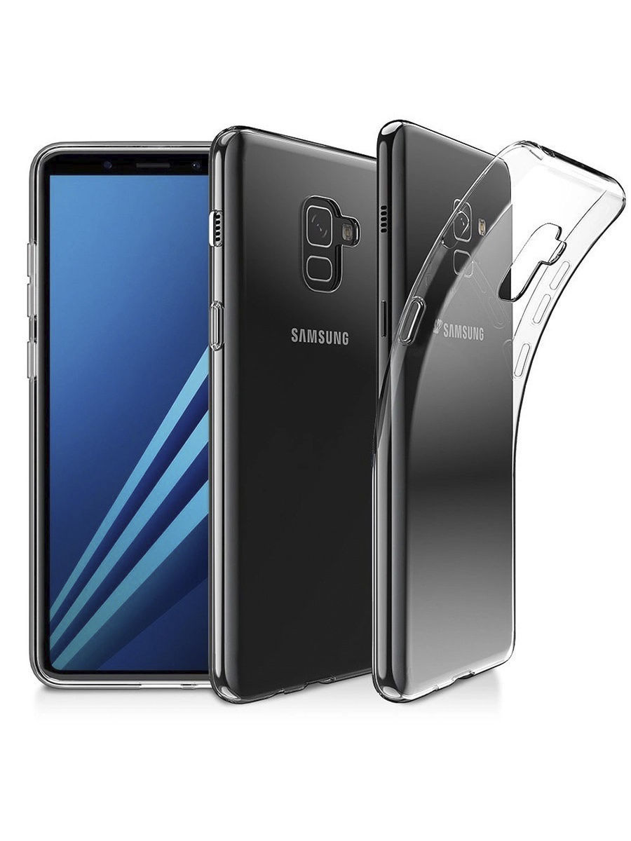 Силиконовый чехол Infinity ультратонкий для Samsung Galaxy A5 2018:  Прозрачный