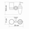 WasserKRAFT Ammer K-7089 Держатель стакана и дозатора
