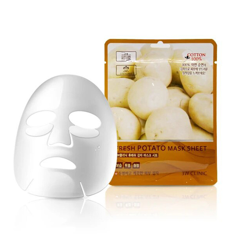 Тканевая маска для лица картофель 3W CLINIC 23 мл