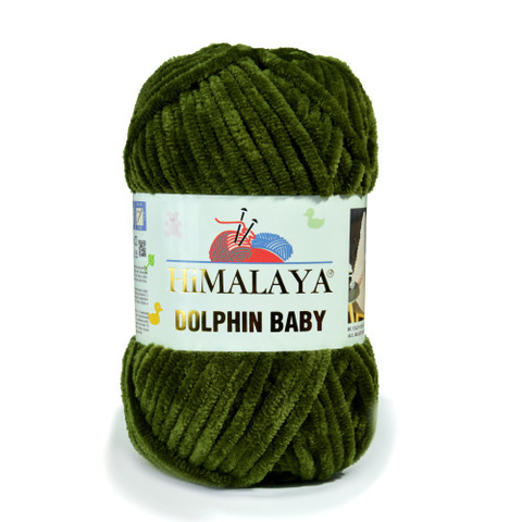 Пряжа Himalaya Dolphin Baby арт. 80361 хаки