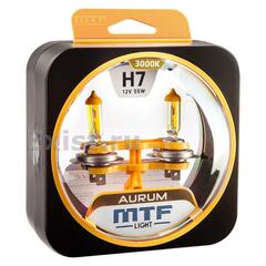 Автолампа 12V H7 55W MTF Aurum 3000K