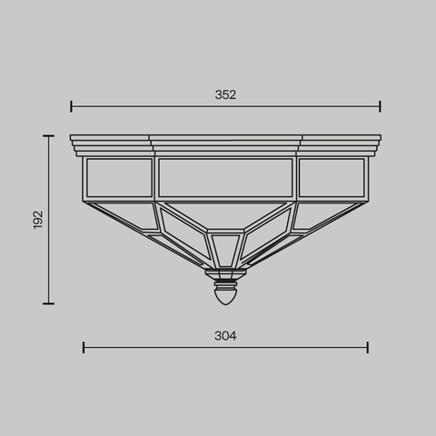 Потолочный светильник Maytoni Zeil H356-CL-03-BZ