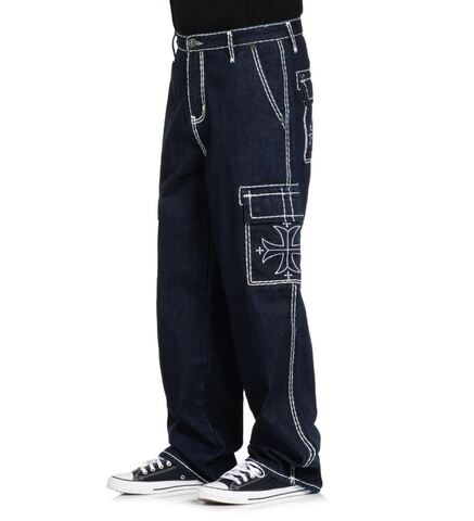 Affliction | Джинсы  мужские Wide Leg Cargo Jeans 110WL207 слева