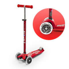 Самокат Maxi Micro Deluxe LED Красный