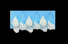 Силиконовый коврик Листья бордюр