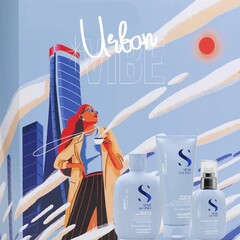 Набор: шампунь+кондиционер+крем для утолщения тонких и зрелых волос Semi di Lino DENSITY