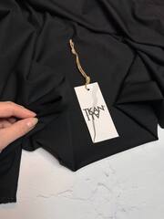 Костюмно-плательная однотонная шерсть с эластаном (L.Piana, 95%шерсть/5%эластан, Черная ночь, 154, 220 гр/м2)