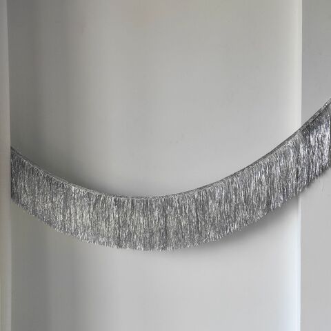 Занавес-бахрома, Серебро, 24 см*2 м (В*Ш)