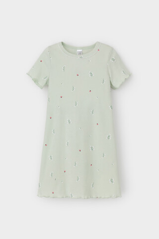 сорочка  для девочки  К 1180/зеленая лилия,ландыши