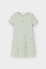 сорочка  для девочки  К 1180/зеленая лилия,ландыши