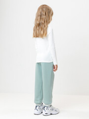 брюки  для девочки  КР 400782/голубой прибой