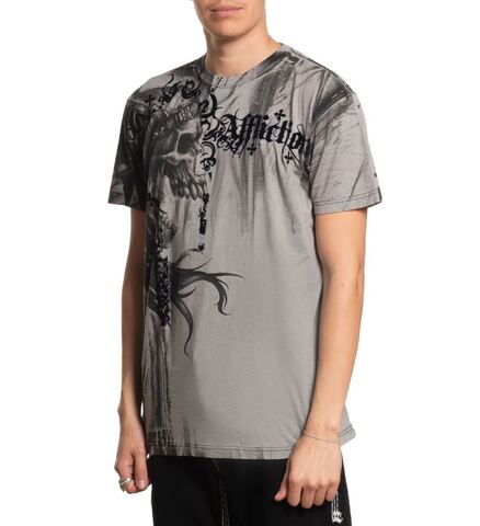 Affliction | Футболка мужская Indian Chief Tee Siver A28610LG слева