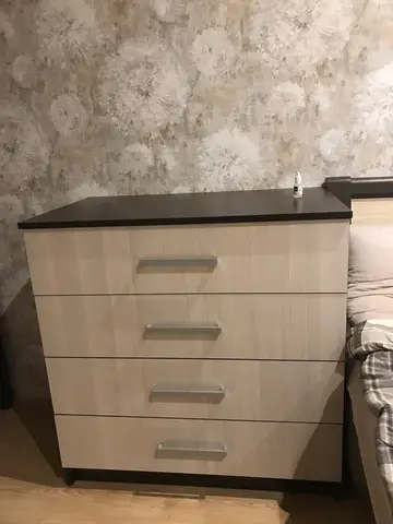 Комод с 4-мя ящиками Фиеста дуб крафт белый