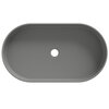 Aqueduto ESP0230 AQD ESPIRAL Раковина накладная овальная 600*390, серый матовый