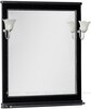 Aquanet 180299 Компл.1 - Зеркало Валенса 80 цв.черный краколет/серебро (180299)