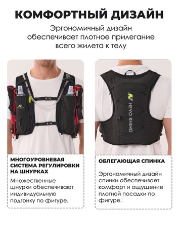 Картинка рюкзак мультиспортивный Nevo Rhino 9291 Black - 4