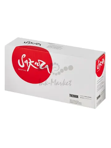 Картридж Sakura TN2080X для Brother, черный, 2500 к.