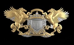 Силиконовый молд № 2623 Пегасы