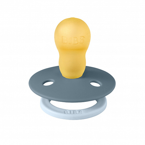 Пустышка латексная BIBS Studio - Fusion - Petrol/Baby Blue, 18+