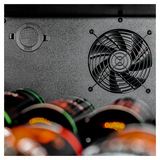 Винный шкаф MEYVEL MV99PRO-KBT2 265 л 595х700х1200 мм черный