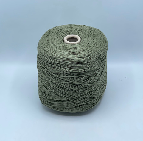 Бобинная пряжа, Tornado visco, 250м, 60% Хлопок, 40% Вискоза, Светлый хаки(522), 39965