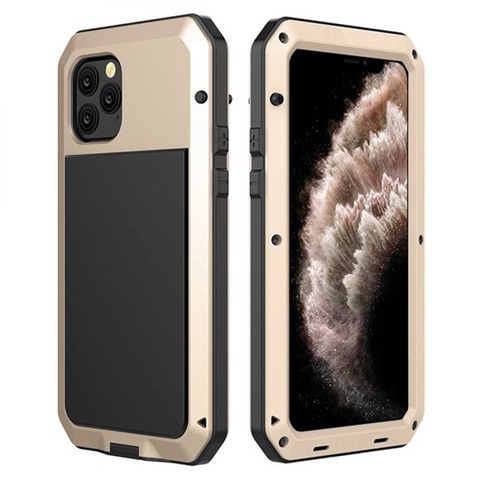 Чехол бронированный Taktik Extreme для iPhone 11 Pro Max (Золотой)