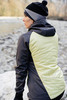 Премиальная куртка для лыж и зимнего бега Nordski Hybrid Hood Black/Yellow женская